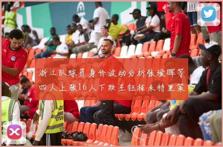 浙江队球员身价波动分析张瑷晖等四人上涨16人下跌王钰栋米特里策保持不变