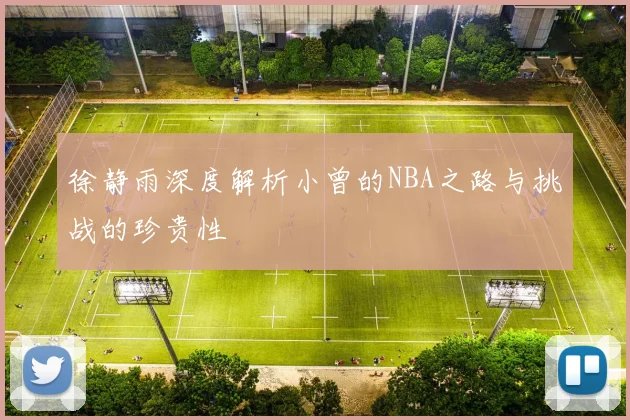 徐静雨深度解析小曾的NBA之路与挑战的珍贵性